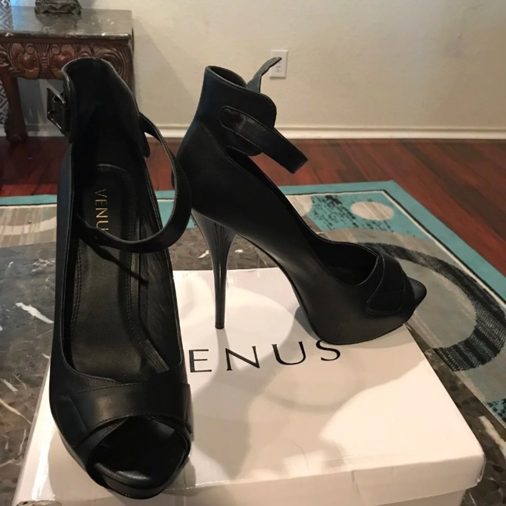 Peep Toe Ankle Strap Heels